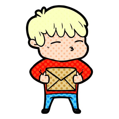 vektör çizim karikatür meraklı çocuk