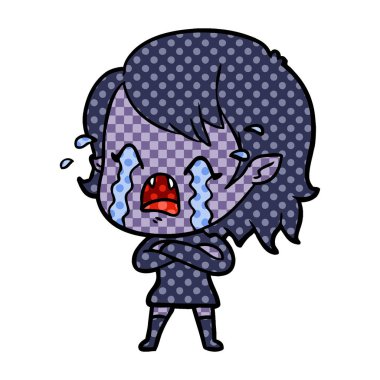 ağlayan vampir kız çizgi film