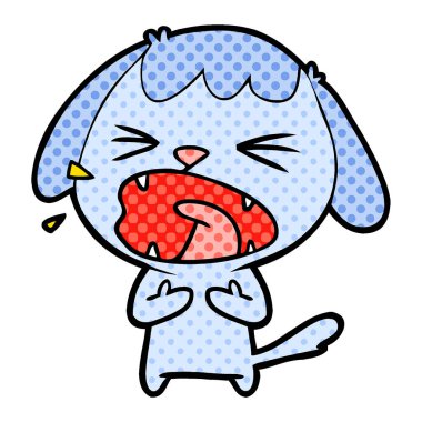 Çizgi film köpeğinin vektör çizimi