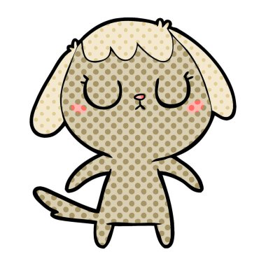 Çizgi film köpeğinin vektör çizimi