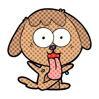 Çizgi film köpeğinin vektör çizimi