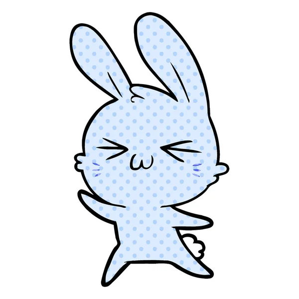 かわいいウサギのベクトルイラスト — ストックベクタ