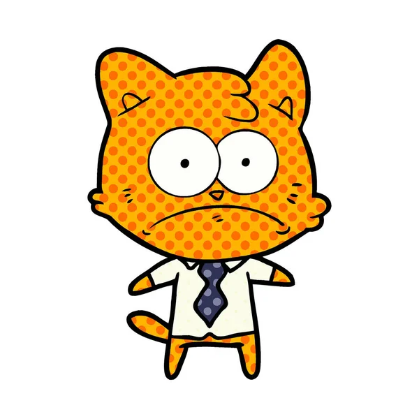 çizgi film gergin iş kedi