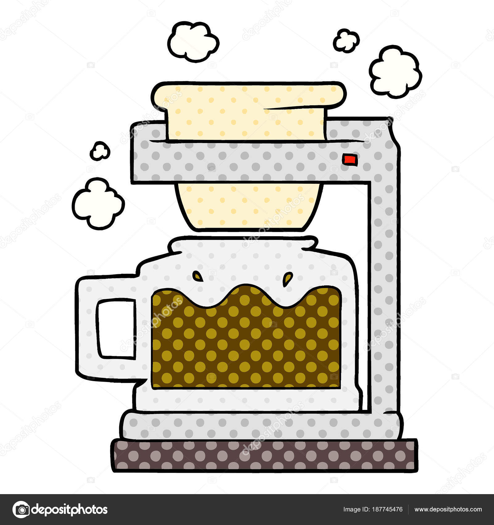 Vector Illustration Cartoon Coffee Pot Stock Vector Image by