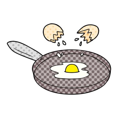 çizgi film pan kızartma yumurta