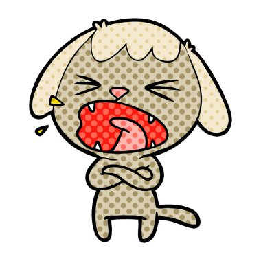 Çizgi film köpeğinin vektör çizimi