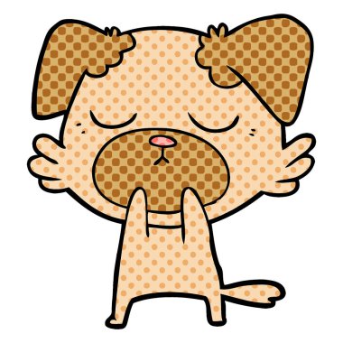 Çizgi film köpeğinin vektör çizimi