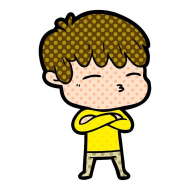 vektör çizim karikatür dostum sinirli