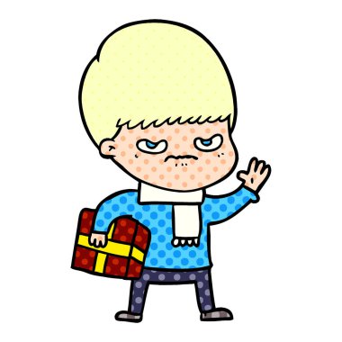 rahatsız çizgi film çocuk vektör çizim