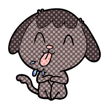 Çizgi film köpeğinin vektör çizimi