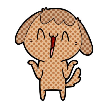 Çizgi film köpeğinin vektör çizimi