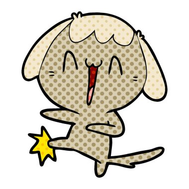 vektör çizim karikatür komik köpek