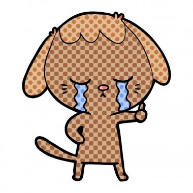 Çizgi film köpeğinin vektör çizimi