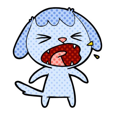 Çizgi film köpeğinin vektör çizimi