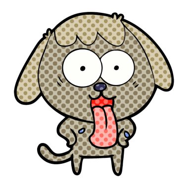 Çizgi film köpeğinin vektör çizimi