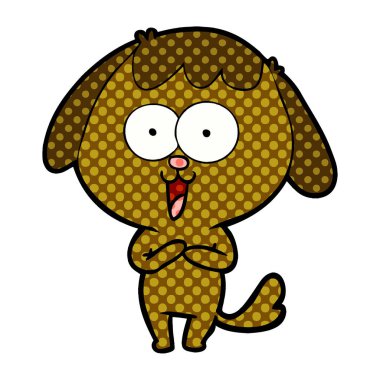 Çizgi film köpeğinin vektör çizimi