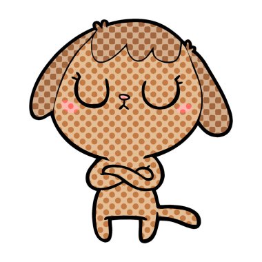 Çizgi film köpeğinin vektör çizimi