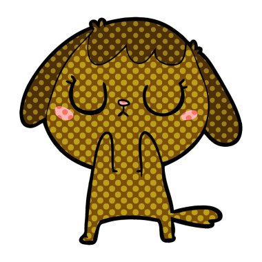 Çizgi film köpeğinin vektör çizimi