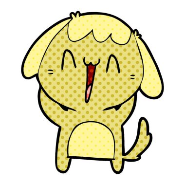 Çizgi film köpeğinin vektör çizimi