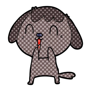 Çizgi film köpeğinin vektör çizimi