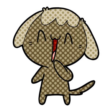 Çizgi film köpeğinin vektör çizimi