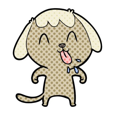 Çizgi film köpeğinin vektör çizimi
