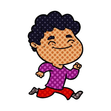 vektör çizim karikatür dostça adam