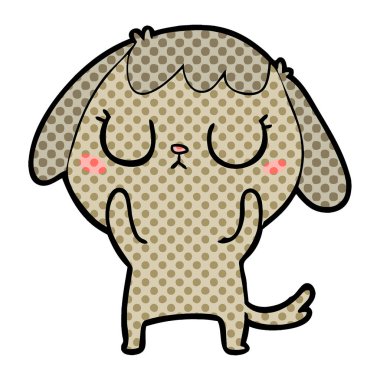 Çizgi film köpeğinin vektör çizimi