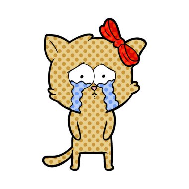 Çizgi film kedisinin vektör çizimi