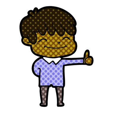 vektör çizim karikatür mutlu çocuk