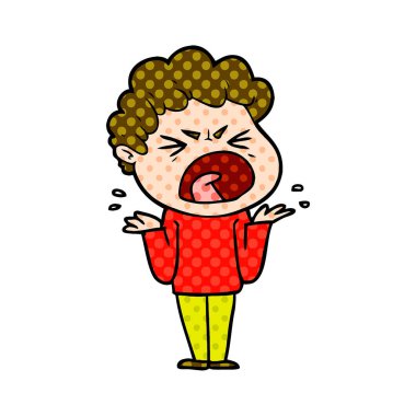 vektör çizim karikatür adam