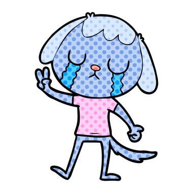 Çizgi film köpeğinin vektör çizimi