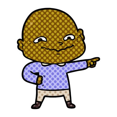 vektör çizim karikatür ürpertici adam