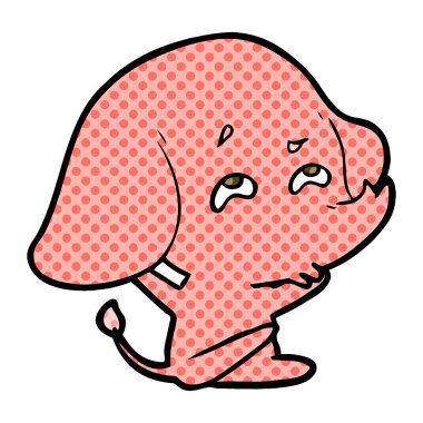 çizgi film fil hatırlamak vektör çizim