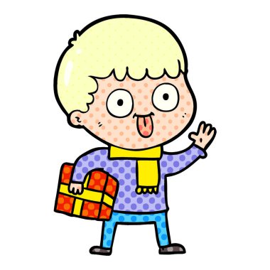  vektör çizim karikatür adam bakıyor