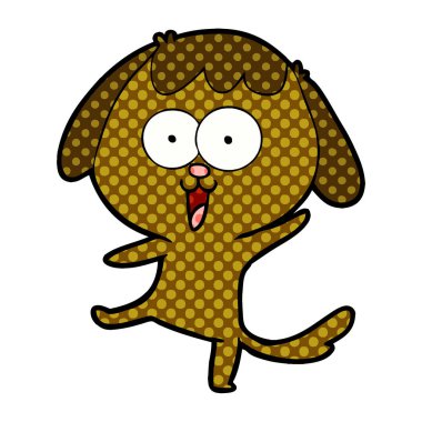 Çizgi film köpeğinin vektör çizimi