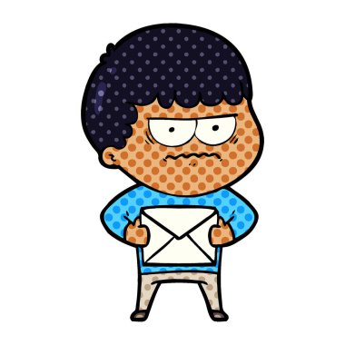 vektör çizim karikatür dostum rahatsız