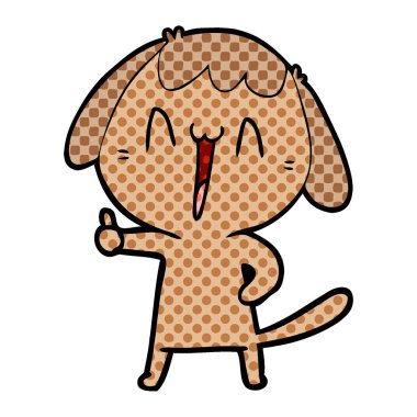 vektör çizim karikatür komik köpek