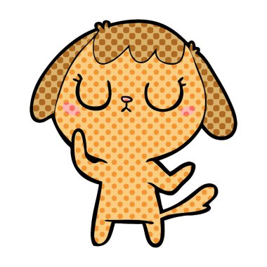 Çizgi film köpeğinin vektör çizimi