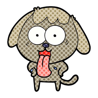 Çizgi film köpeğinin vektör çizimi