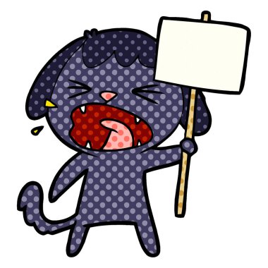 Çizgi film köpeğinin vektör çizimi