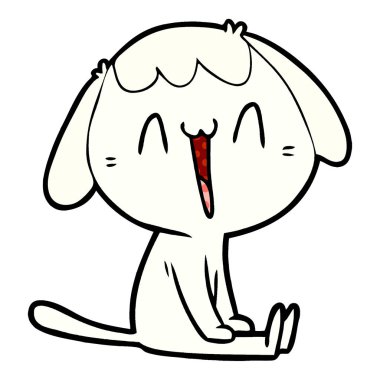 vektör çizim karikatür komik köpek