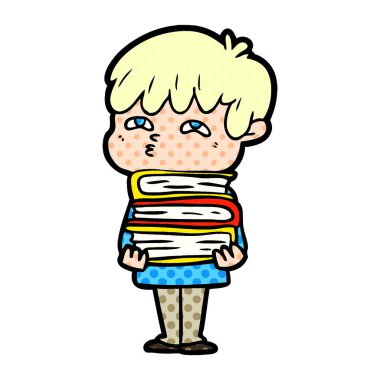 vektör çizim karikatür meraklı adam