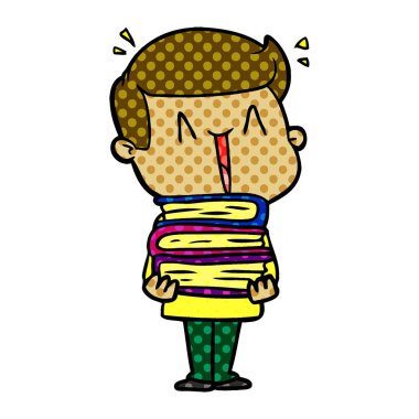 vektör çizim karikatür mutlu adam