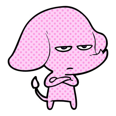 vektör çizim rahatsız çizgi fil