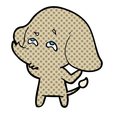 çizgi film fil hatırlamak vektör çizim