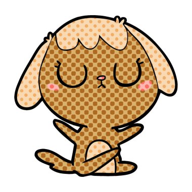 Çizgi film köpeğinin vektör çizimi