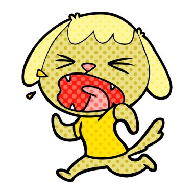 Çizgi film köpeğinin vektör çizimi