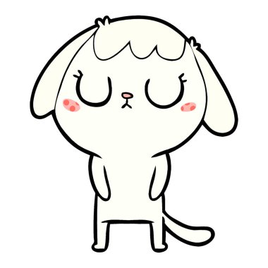 Çizgi film köpeğinin vektör çizimi