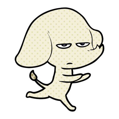 vektör çizim rahatsız çizgi fil